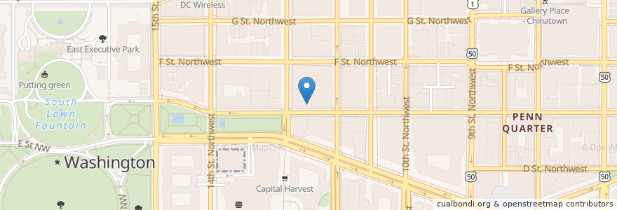 Mapa de ubicacion de Christian Science Reading Room en 미국, 워싱턴 D.C., 워싱턴.