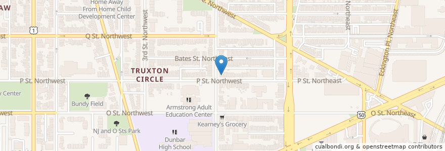 Mapa de ubicacion de Faith and Hope Full Gospel Church en Vereinigte Staaten Von Amerika, Washington, D.C., Washington.
