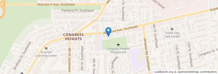 Mapa de ubicacion de Rehoboth Baptist Church en Verenigde Staten, Washington D.C., Washington.