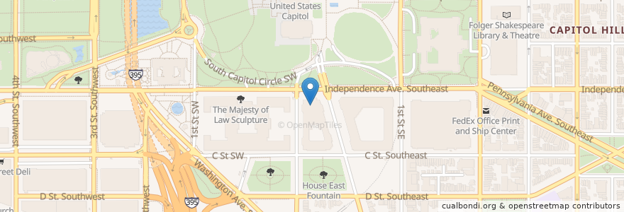 Mapa de ubicacion de Longworth Station Post Office en الولايات المتّحدة الأمريكيّة, واشنطن العاصمة, Washington.