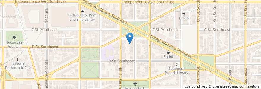 Mapa de ubicacion de Capitol Hill Cooperative Nursery School en Estados Unidos Da América, Washington, D.C., Washington.