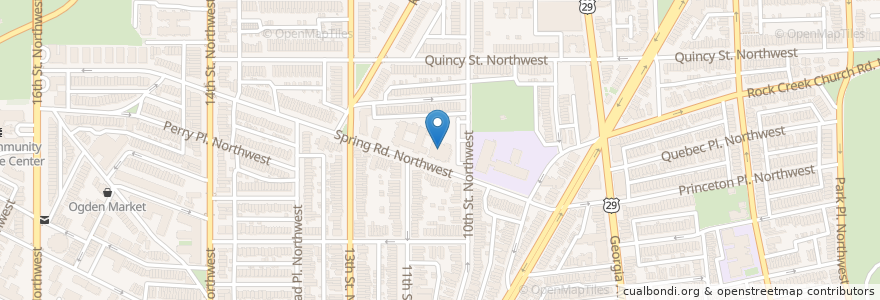 Mapa de ubicacion de Paul Robeson Center en Amerika Birleşik Devletleri, Washington, Dc, Washington.