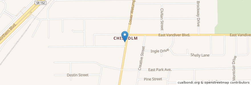 Mapa de ubicacion de Chisholm Church of Christ en Stati Uniti D'America, Alabama, Montgomery County, Montgomery.