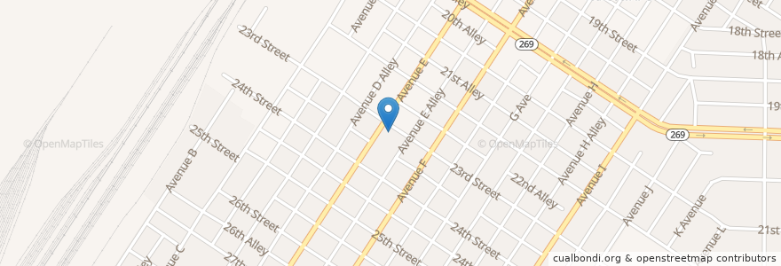 Mapa de ubicacion de Ensley Baptist Church en ایالات متحده آمریکا, آلاباما, Birmingham, Jefferson County.