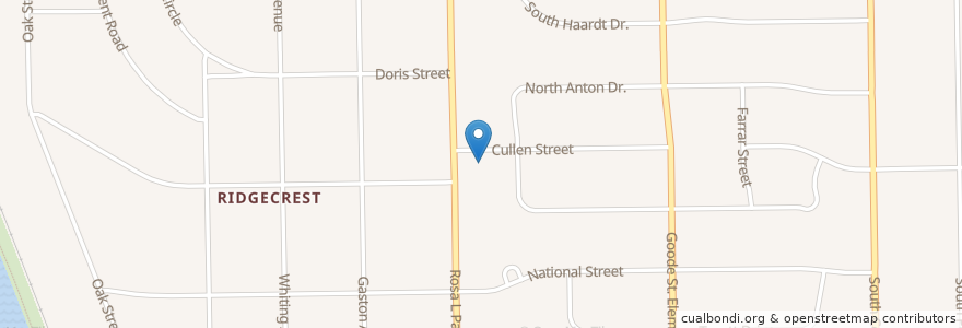 Mapa de ubicacion de Davis Elementary School en Stati Uniti D'America, Alabama, Montgomery County, Montgomery.