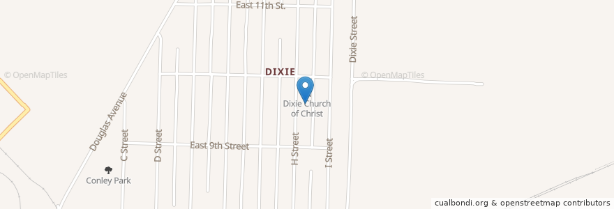 Mapa de ubicacion de Dixie Head Start Center en ایالات متحده آمریکا, آرکانزاس, Pulaski County, North Little Rock.