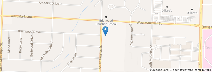 Mapa de ubicacion de Little Rock Preparatory Academy Middle School en Stati Uniti D'America, Arkansas, Pulaski County, Little Rock.
