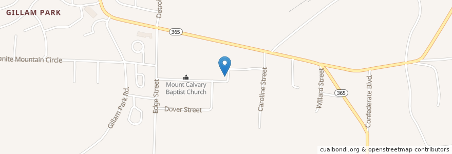 Mapa de ubicacion de Conner Chapel African Methodist Episcopal Church en Amerika Syarikat, Arkansas, Pulaski County, Little Rock.