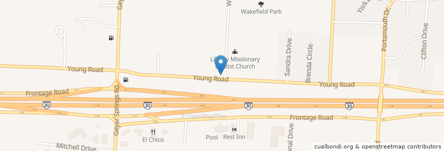 Mapa de ubicacion de Grace Chapel Church en 미국, 아칸소, Pulaski County, Little Rock.