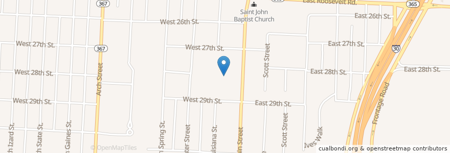 Mapa de ubicacion de Washington Magnet Elementary School en Amerika Syarikat, Arkansas, Pulaski County, Little Rock.