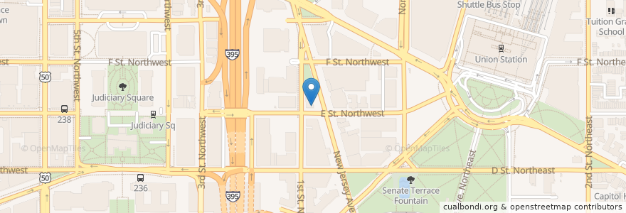 Mapa de ubicacion de Starbucks en 미국, 워싱턴 D.C., 워싱턴.