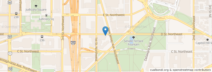 Mapa de ubicacion de West Wing Cafe en 미국, 워싱턴 D.C., 워싱턴.