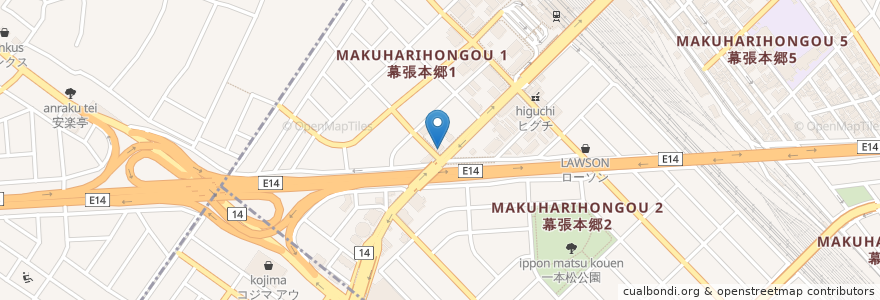 Mapa de ubicacion de 幕張ドルフィン歯科クリニック en Japão, 千葉県, 習志野市, 花見川区.