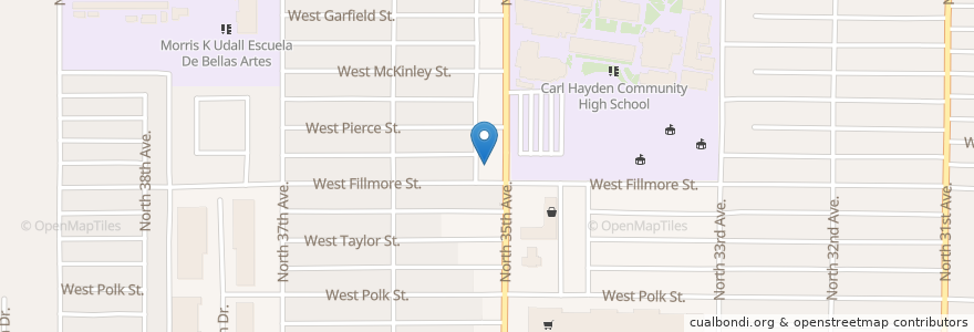 Mapa de ubicacion de La Otra School en Amerika Birleşik Devletleri, Arizona, Maricopa County, Phoenix.
