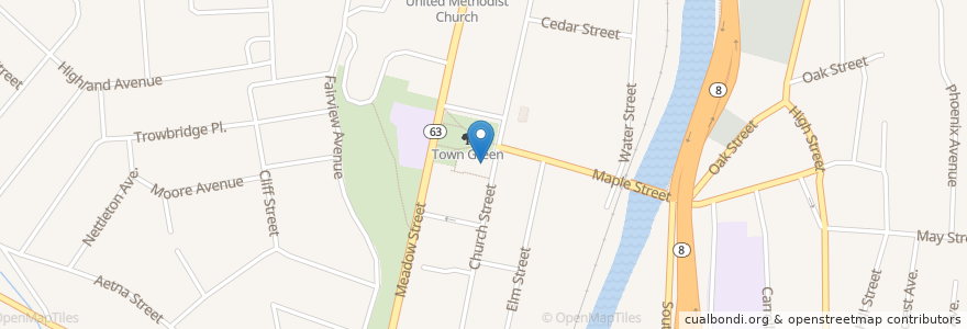 Mapa de ubicacion de St Michael's Church en 美利坚合众国/美利堅合眾國, 康涅狄格州 / 康乃狄克州, New Haven County, Naugatuck.