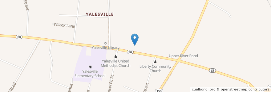 Mapa de ubicacion de Saint John the Evangelist Episcopal Church en 美利坚合众国/美利堅合眾國, 康涅狄格州 / 康乃狄克州, New Haven County.