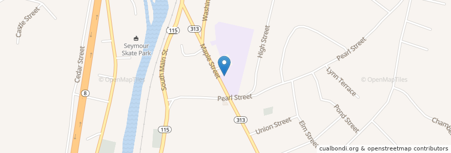 Mapa de ubicacion de Anna L LoPresti School en United States, Connecticut, New Haven County, Seymour.