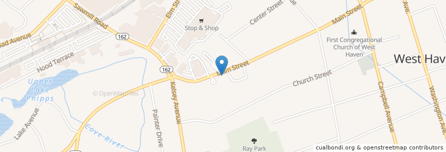 Mapa de ubicacion de Edgar C Stiles School en 美利坚合众国/美利堅合眾國, 康涅狄格州 / 康乃狄克州, New Haven County, West Haven.