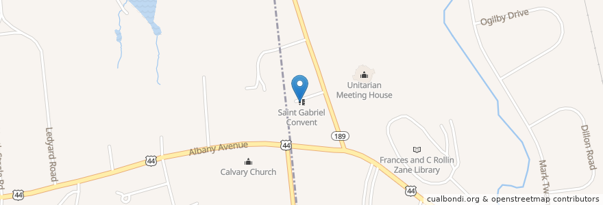 Mapa de ubicacion de Saint Gabriel Convent en Stati Uniti D'America, Connecticut, Hartford County, Hartford.