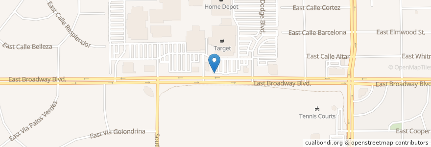 Mapa de ubicacion de Artworks Academy en 美利坚合众国/美利堅合眾國, 亚利桑那州 / 亞利桑那州, Pima County, Tucson.