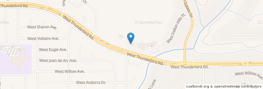 Mapa de ubicacion de Hillside Southern Baptist Church en Verenigde Staten, Arizona, Maricopa County, Phoenix.