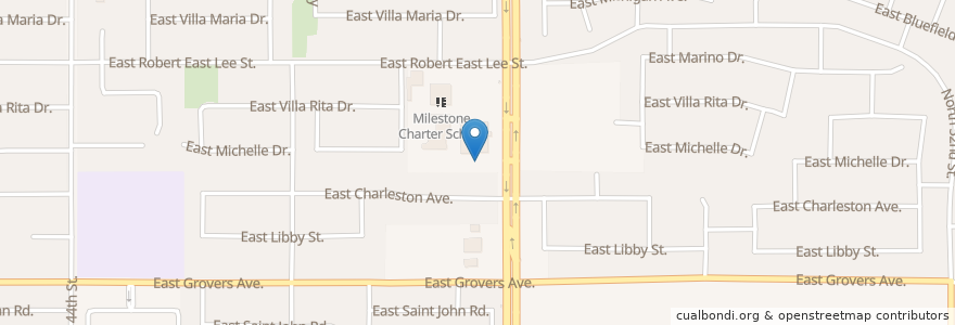 Mapa de ubicacion de Church of Christ on Tatum Boulevard en États-Unis D'Amérique, Arizona, Maricopa County, Phoenix.