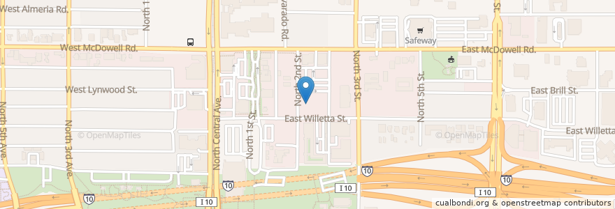 Mapa de ubicacion de Church of the White Spire en Amerika Syarikat, Arizona, Maricopa County, Phoenix.