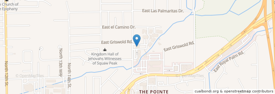 Mapa de ubicacion de Saint Stephen Byzantine Catholic Pro-Cathedral en United States, Arizona, Maricopa County, Phoenix.