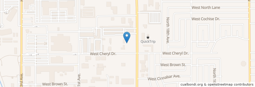 Mapa de ubicacion de Dragonfeye Science School en United States, Arizona, Maricopa County, Phoenix.