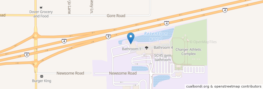 Mapa de ubicacion de Bathroom 1 en Estados Unidos De América, Florida, Hillsborough County.