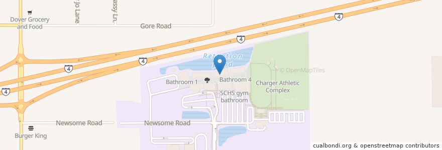 Mapa de ubicacion de Bathroom 3 en ایالات متحده آمریکا, فلوریدا, Hillsborough County.