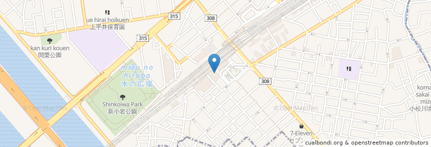 Mapa de ubicacion de モスバーガー en Japan, Tokio, 葛飾区.