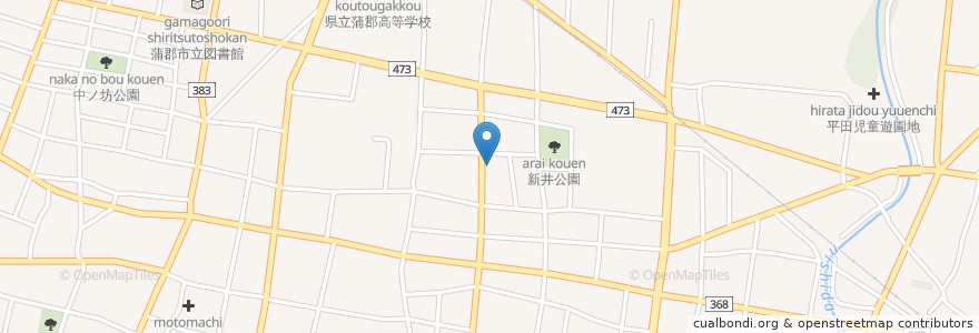 Mapa de ubicacion de わかば歯科 en 日本, 愛知県, 蒲郡市.