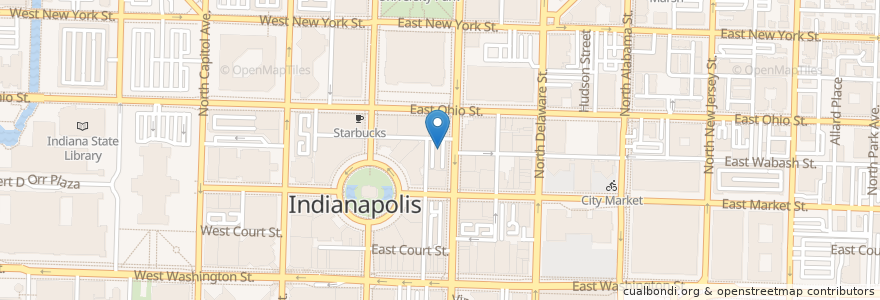 Mapa de ubicacion de Winner's Circle en Vereinigte Staaten Von Amerika, Indiana, Indianapolis.