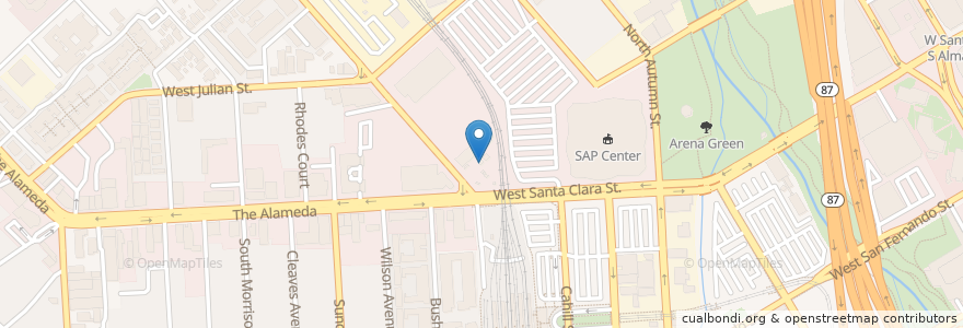 Mapa de ubicacion de San Jose Auto Steam Cleaning en アメリカ合衆国, カリフォルニア州, Santa Clara County, San Jose.