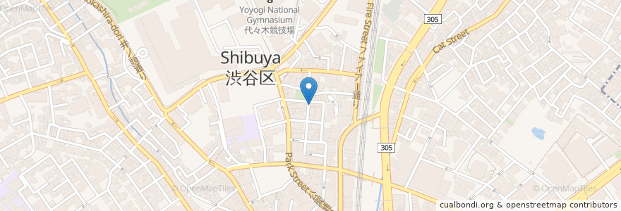 Mapa de ubicacion de Kenyan 紅茶の店 en اليابان, 東京都, 渋谷区.