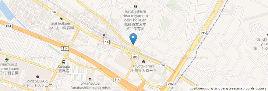 Mapa de ubicacion de Jネットレンタカー en Japan, Chiba Prefecture, Funabashi.