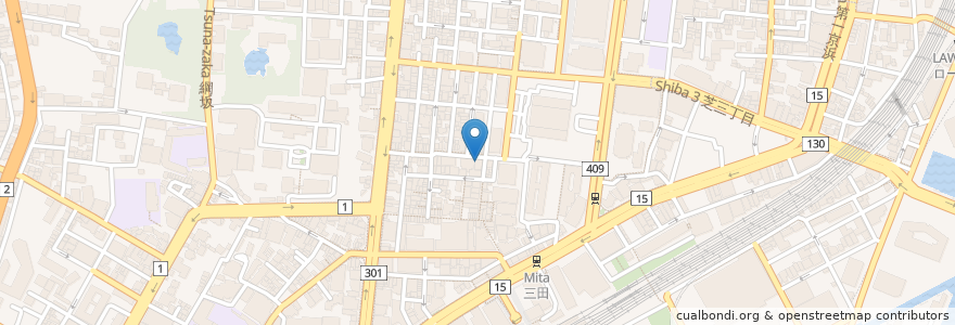 Mapa de ubicacion de タベルナ・ベオーネ en Japón, Tokio, Minato.