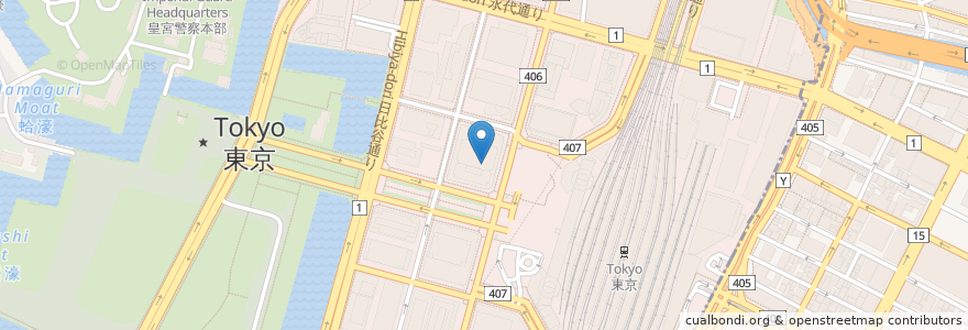 Mapa de ubicacion de 水蓮月 en 日本, 東京都, 千代田区.