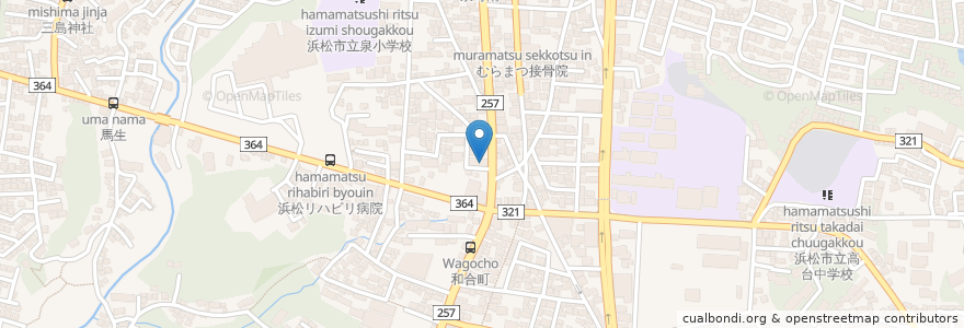 Mapa de ubicacion de 漫画喫茶Connect en Japan, 静岡県, 浜松市, 中区.
