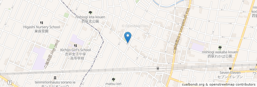 Mapa de ubicacion de FUNKY B2 GARDEN en 日本, 東京都, 杉並区.