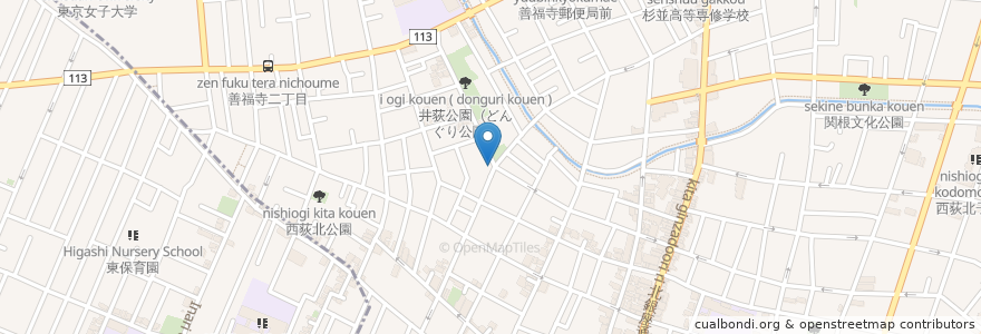 Mapa de ubicacion de カフェ　アトリエ・カノン en Jepun, 東京都, 杉並区.