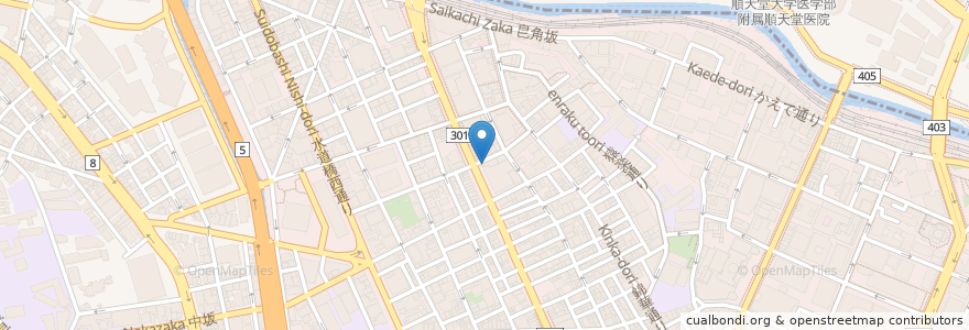 Mapa de ubicacion de 三菱東京UFJ en Japonya, 東京都, 千代田区.