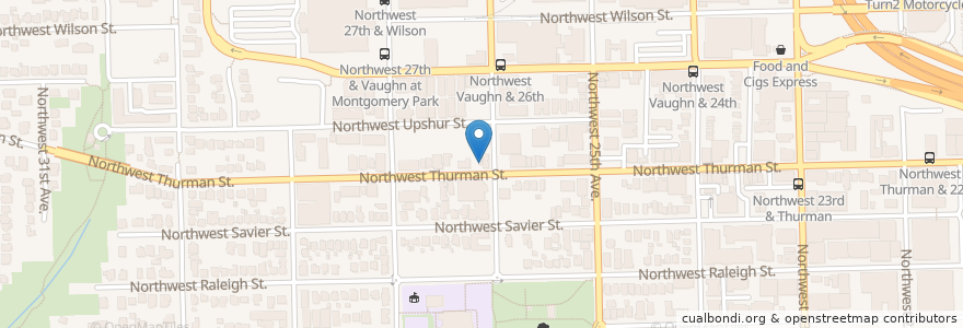 Mapa de ubicacion de Tin House Books en Amerika Syarikat, Oregon, Portland, Multnomah County.
