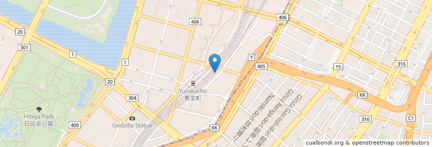 Mapa de ubicacion de スターバックス en Japonya, 東京都, 千代田区.