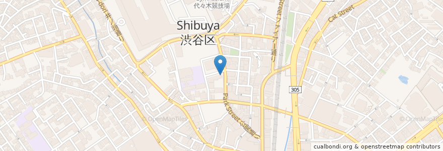 Mapa de ubicacion de Pronto en Japan, 東京都, 渋谷区.