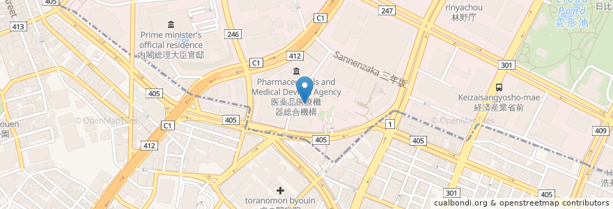 Mapa de ubicacion de スターバックス en 日本, 東京都, 港区.