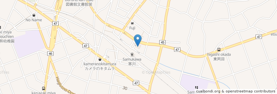 Mapa de ubicacion de さがみ農業協同組合 en Jepun, 神奈川県, 高座郡, 寒川町.