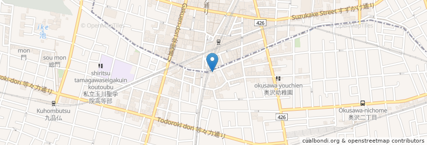 Mapa de ubicacion de SHUTTERS en Giappone, Tokyo, 目黒区, 世田谷区.
