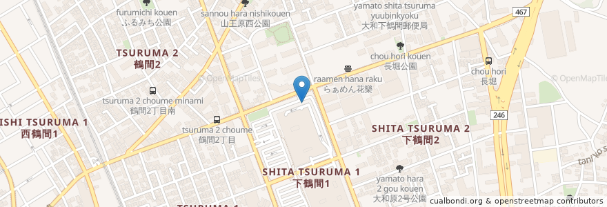 Mapa de ubicacion de 静岡銀行 en Japonya, 神奈川県, 大和市.